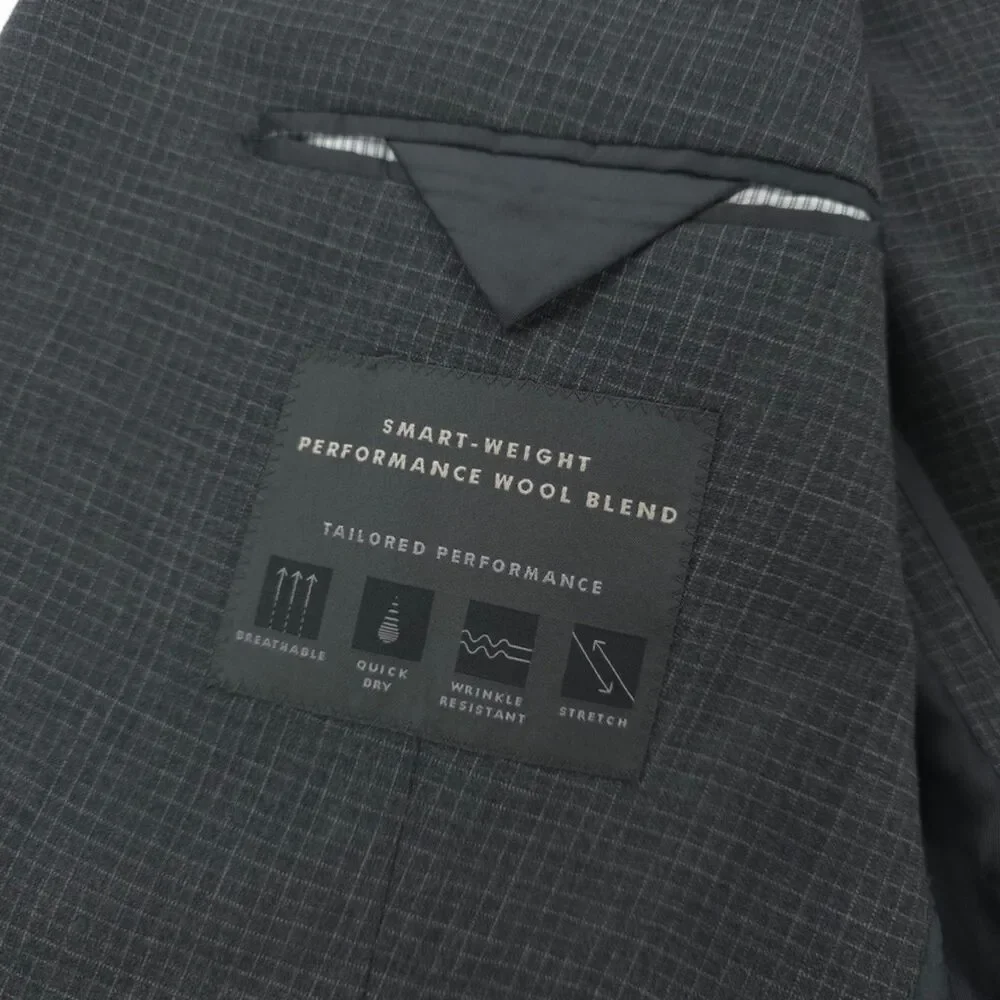 BANANA REPUBLIC Slim Smart-Weight Performance Wool Blazer Old Money Quiet Luxury